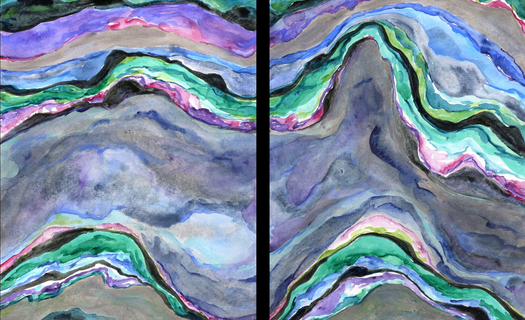 7 Agate diptych